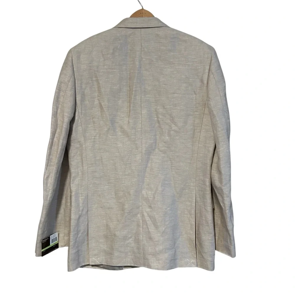 New Perry Ellis Linen Blend Blazer Crimini Size 38 Regular Mens Classic Fit